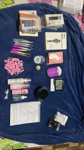 Kit completo extensão de cílios profissional - materiais de lash designer