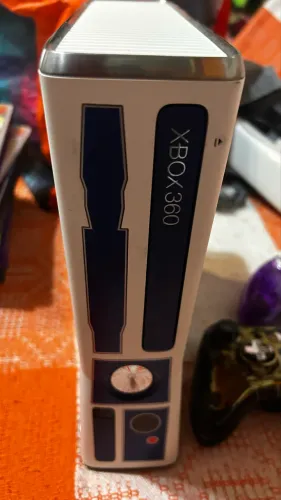 Xbox 360 série R2 d2 limitada completo troco 