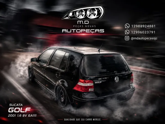SUCATA GOLF 1.6 8v EA111 2001