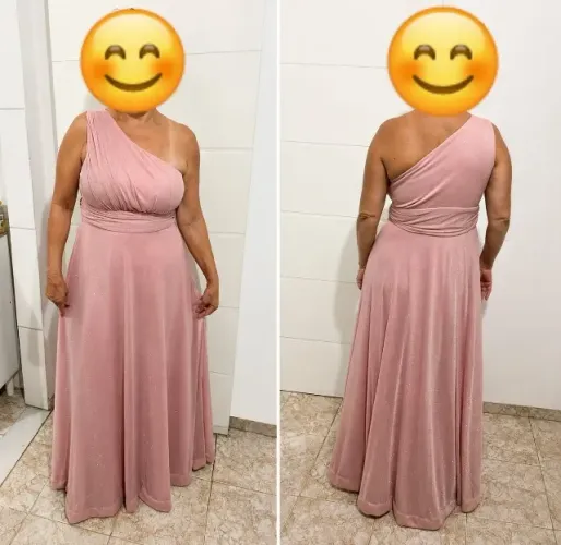 VESTIDO ROSA DE FESTA NOVO!!!!