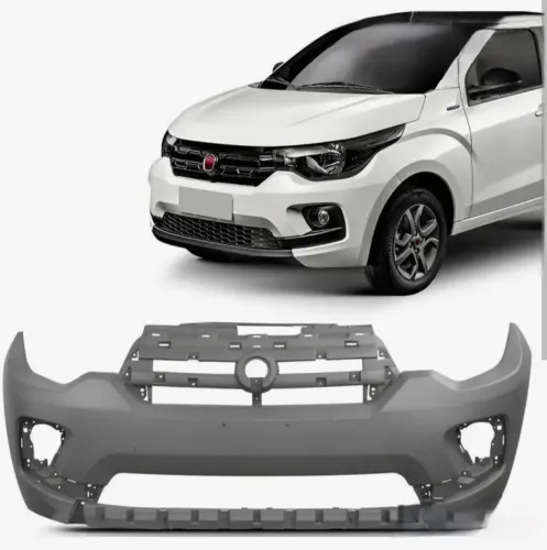 Para-choque dianteiro Fiat Mobi, novo e já pintado branco banchisa ou preto vulcano