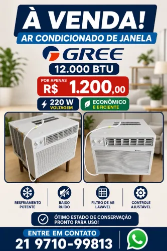 Ar Condicionado de Janela 12.000 BTU / 220 W