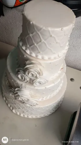 Bolo feke de casamento 