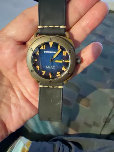 Stalingrad Bronze Defender Deep Blue Automático 45mm Safira 200m Full Set