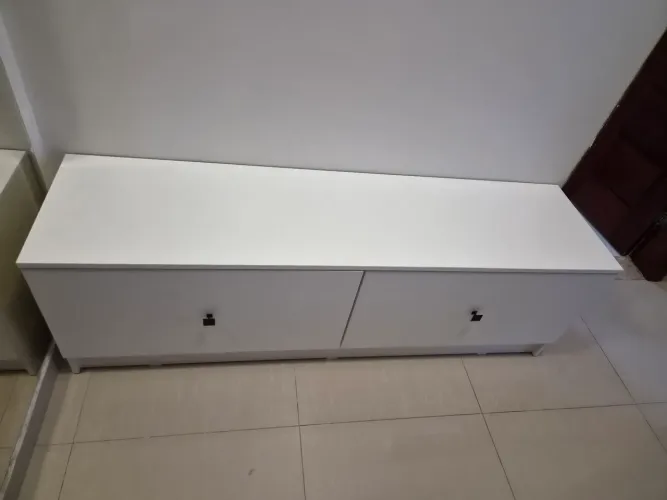 Bancada em MDF branca com puxador - Ótimo estado