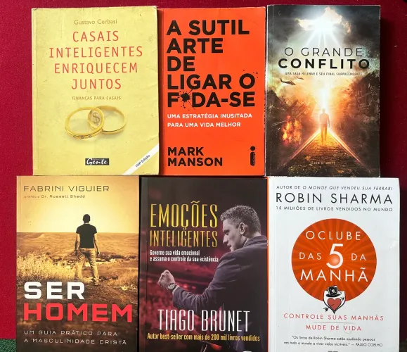 Kit Livros Desenvolvimento Pessoal / Mentalidade / Produtividade