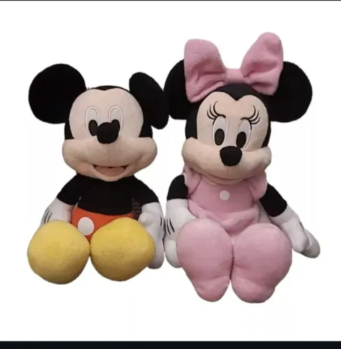 Mickey e Minnie Pelúcia Disney Store Originais