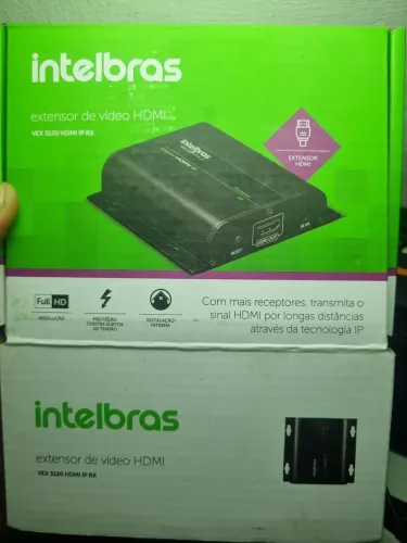 Intelbras extensor de video HDMI VEX 3120 HDMI IP RX