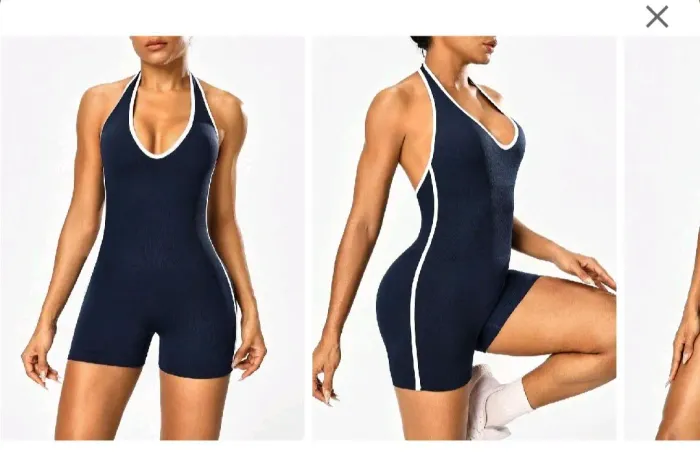 Macaquinho Fitness Shein Sem Costura (Seamless) - Tam M