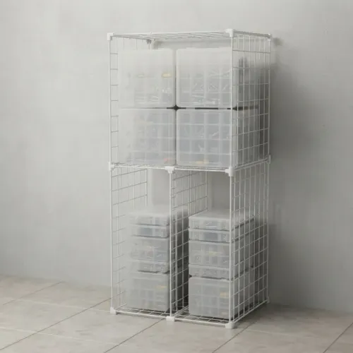 Estante Aramada Branca Nicho Decoração Organização 1,00 x 0,40m