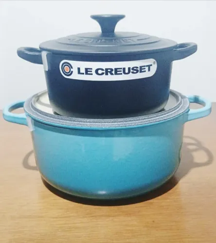 Raras!! Panelas Azul Caribe e Black Matte Le Creuset