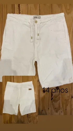 Bermuda infantil de linho 14 anos 