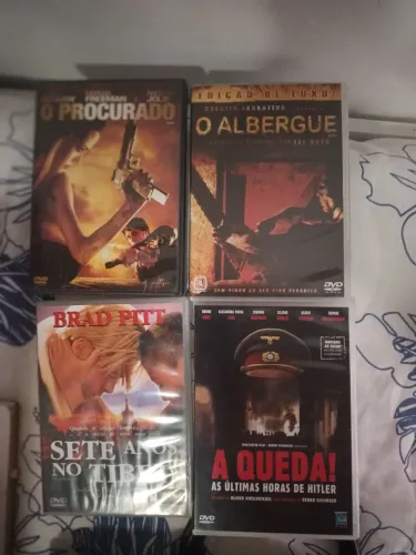 DVDs originais o albergue, Sete anos Tibet, etc