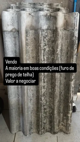 Telha usada furos