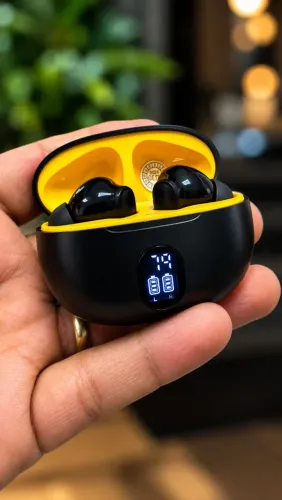 FONE TWS COM VISOR DIGITAL
