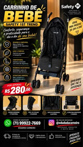 ? CARRINHO DE BEBÊ SAFETY 1ST TREND