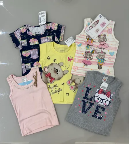 Kit 5 blusas infantis 