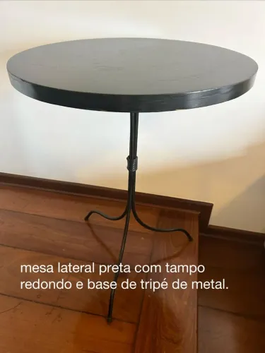 Mesa lateral tampo Redondo  
