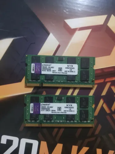 2 Memórias RAM Kingston DDR2 2GB 667MHz para Notebook ? Total 4GB