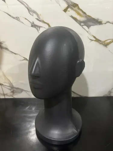 Cabeça / Busto Expositor Preto - 40 cm
