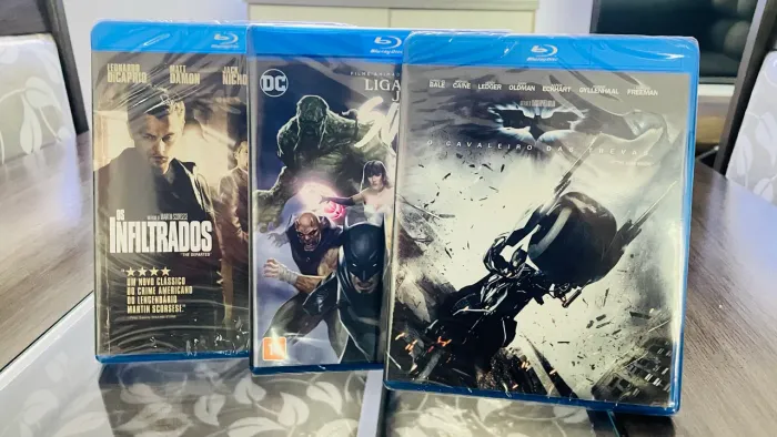 Três filmes Bluray originais lacrados! Os mesmos das fotos