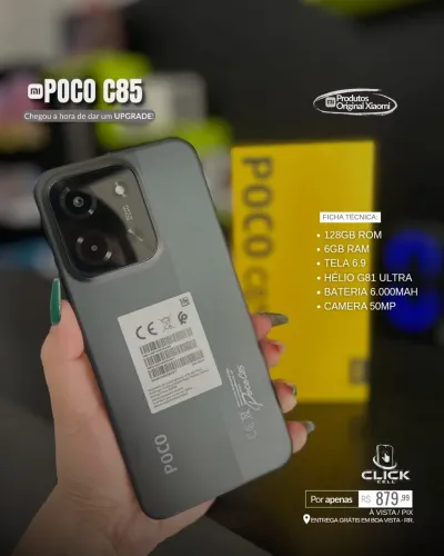 Promoção Poco C85 128GB / 6GB RAM