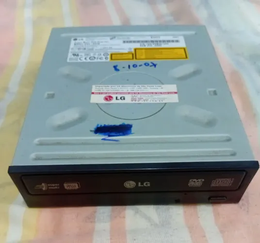 Leitor / Gravador de CDs e DVDs LG modelo GSA H44N (no estado LEIA DESCRIÇÃO!)