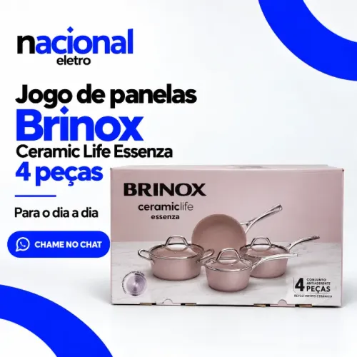 Jogo de Panelas Brinox para Cozinha Kit para Uso Diário