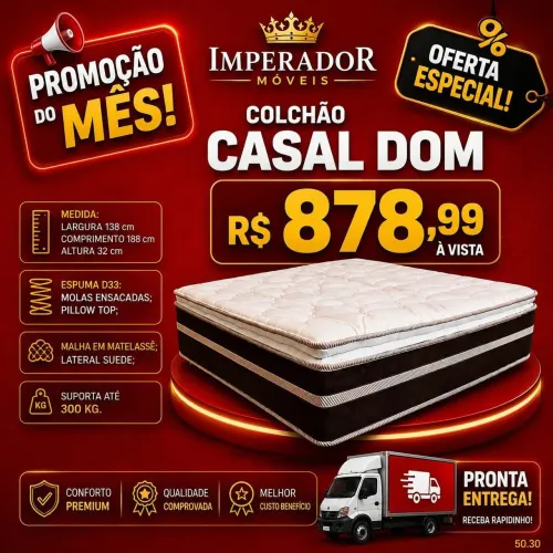 Colchão casal DOM