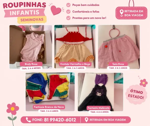 ROUPINHAS E FANTASIAS INFANTIS