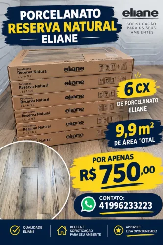 Porcelanato imita madeira Eliana 