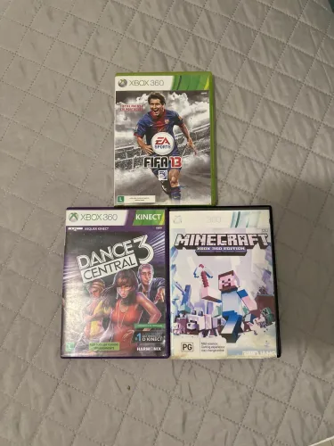 Jogos Xbox 360!! (01 jogo de Kinect e 02 de controle)
