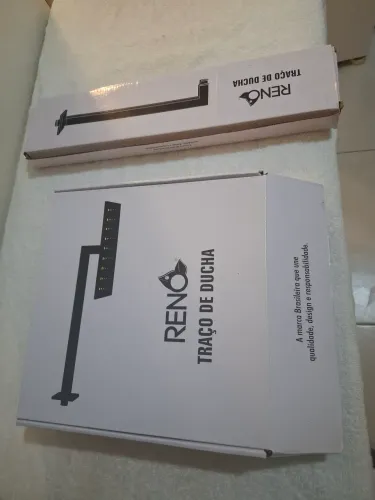Chuveiro de Teto a Gás Reno RCQ 02 Preto Fosco Novo