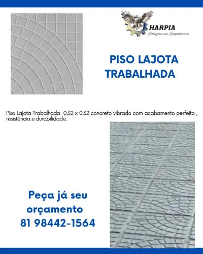 Lajota concreto vibrado 