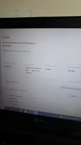 Notebook LG 128/4 +SSD 256 + PERIFÉRICOS.
