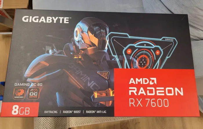 Placa de Vídeo Gigabyte AMD Radeon RX 7600 Gaming OC 8G