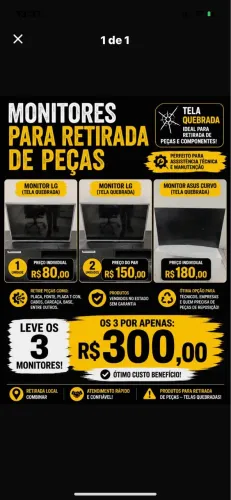 Monitores Para Pecas
