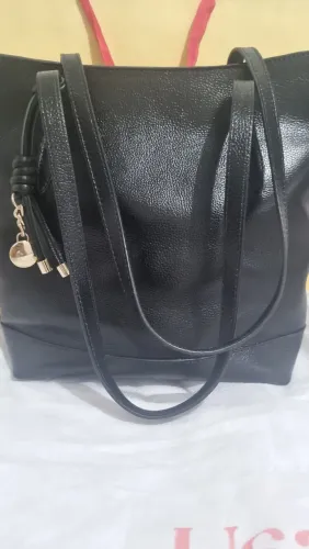 Bolsa de couro Usaflex elegante versátil