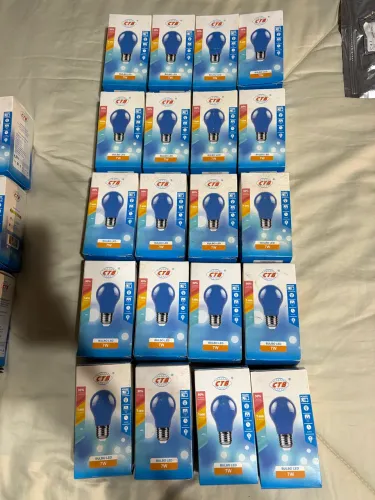 Lâmpada Bulbo Led A60 7W Bivolt Cor Azul E27 - CTB 