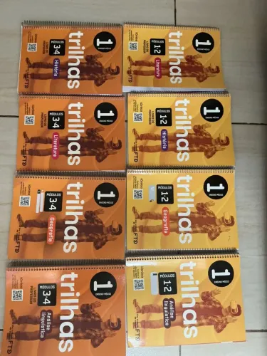 Livros completos FTD Trilhas 1°Ano do ensino Médio com caixa