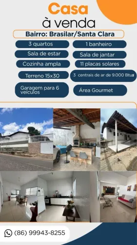 CASA À VENDA - BAIRRO SANTA CLARA | TERESINA-PI