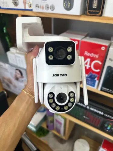 Câmera Dupla Wi-Fi JORTAN | Áudio Bidirecional | Visão Noturna | Entrega Imediata