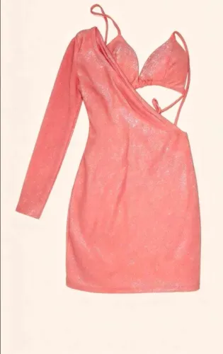 Vestido com gritter tamanho único