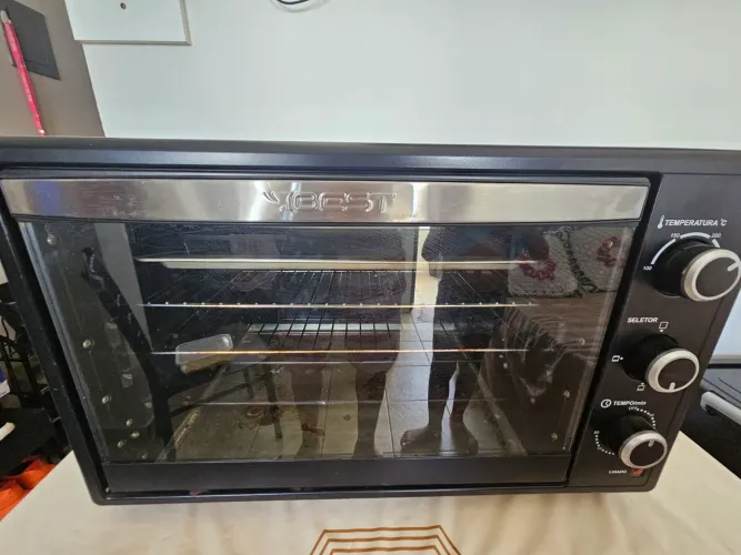 Forno Elétrico 66 Litros Preto y branco Best 220V
