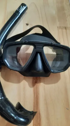 Snorkel mascara de mergulho com respirador seasub