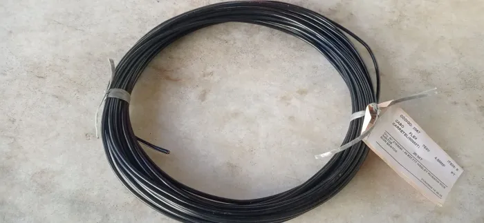 Cabo fio de energia preto 4.0mm novo 20 Metros