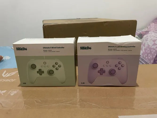 2 controles 8bitdo ultimate c 