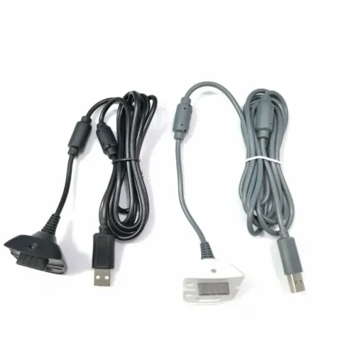Cabo USB Carrega e Joga (Play & Charge) Compatível com Controle Sem Fio Xbox 360 1,8m