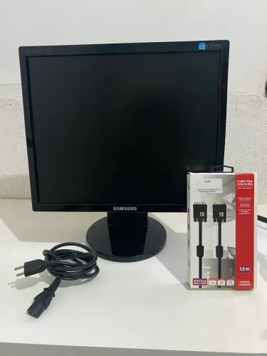 Monitor Samsung 17 polegadas ? LCD Funcionando + Cabo VGA