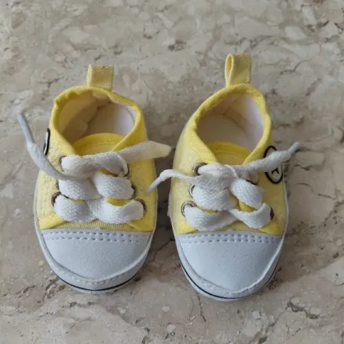 Tênis Infantil Amarelo para Bebê - Pouco Usado